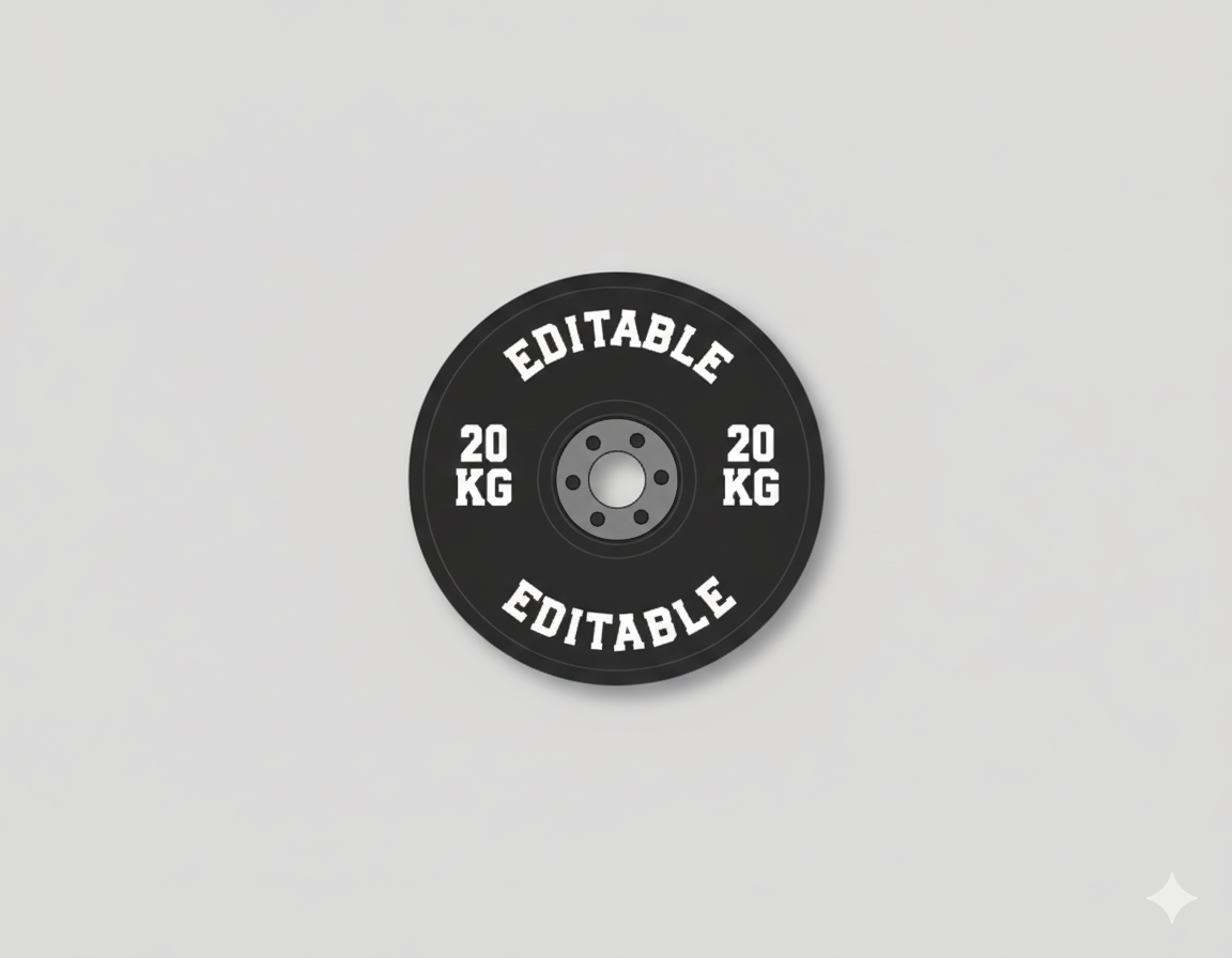 3D printed weight plate design coaster