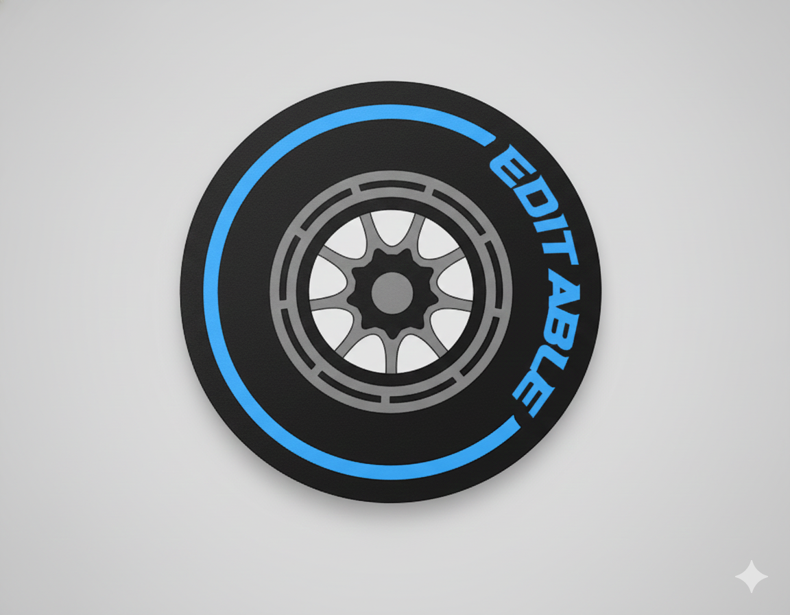 3D printed wheel design coaster